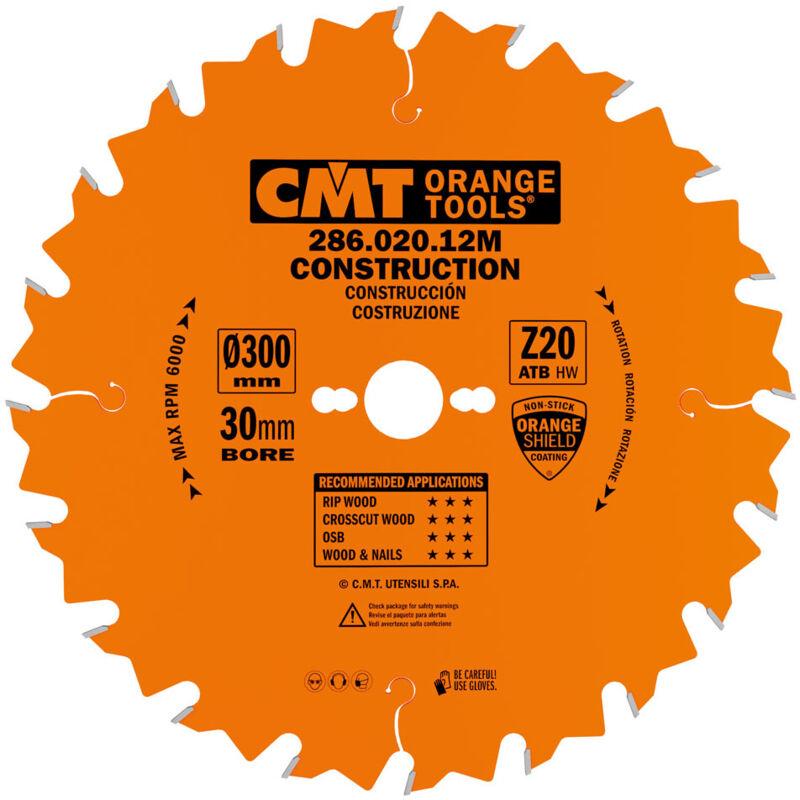 CMT - 286.020.12M lame circulaire 300X2.8X30 Z=20 5'ATB
