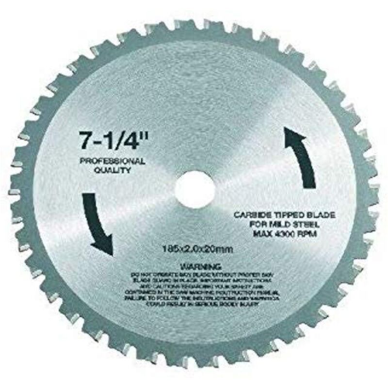 Lames carbure pour l'acier Lame carbure pour l'acier, 185 ø x 20 - Flex