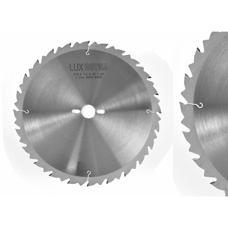 Luxoutils - Lame circulaire carbure 315 mm z = 24 Anti-Recul