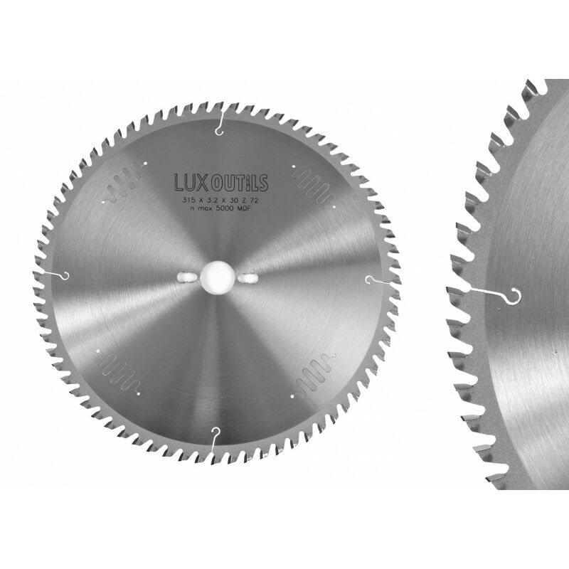 Luxoutils - Lame circulaire carbure 315mm z = 72 trapez-plate silencieuse