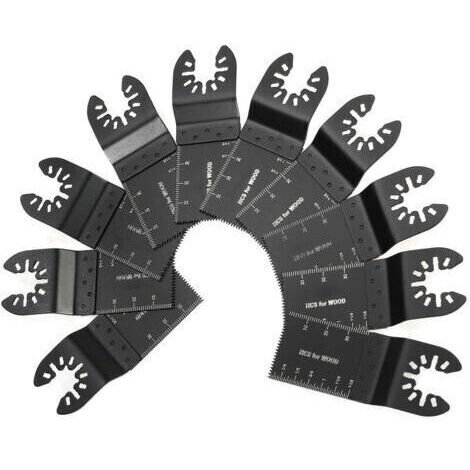 Lame d'accessoires pour outils électriques 10 pièces, ensemble de lames de scie au trésor universelles 10 pièces Ikodm