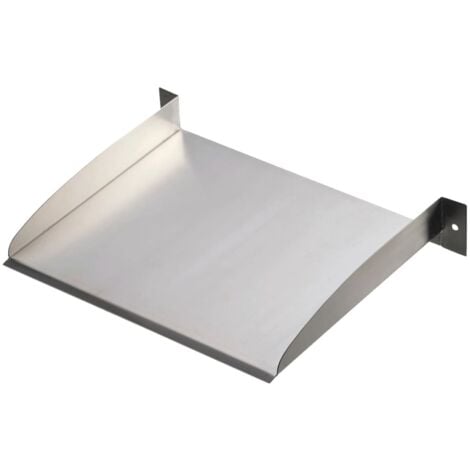 Lame de cascade Brisbane 30 cm Inox pour étang de jardin Ubbink