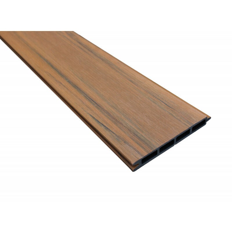 Lame de clôture en composite alvéolaire coextrudé - Coloris - Ambre, Epaisseur - 19 mm, Largeur - 15.6 cm, Longueur - 148 cm - Ambre