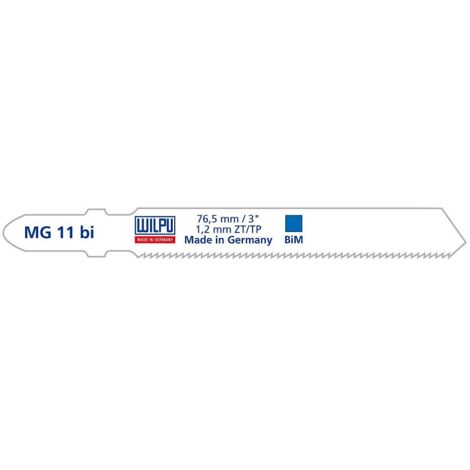 Lame de coupe Alt. mm 55 D.1,2 Fe-Inx pz.5 Mg11Bi Wilpu