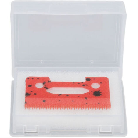 Lame de coupe céramique 49 pièces pour tondeuse cheveux, dents précises, remplacement tondeuse barbe, rouge