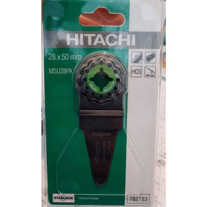 782783 - accesorio multiherramienta para multi material 28 x 50 x 1 mm tipo MSU28PK - Hikoki
