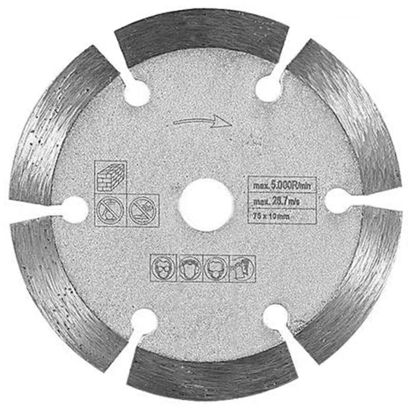 Decdeal - Lame de coupe en Dolomite de 3 pouces, 75x1.2x10mm, meule d'angle, lame de scie pour couper les carreaux, céramique, béton, marbre