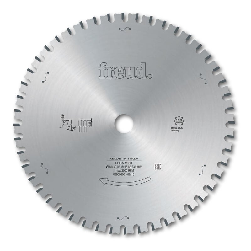 Freud - Lame de coupe à sec pour métaux ferreux Ø355 2,6/2,2 AL25,4 Z90 td - F03FS05358 -LU6A 1600