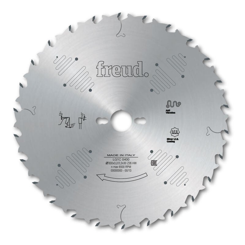 Lame de débit avec antirecul FREUD - Ø350 3,5/2,5 AL30 Z30 BA - F03FS07561 -LG1C 1000