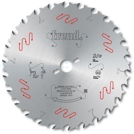 Lame de débit avec antirecul FREUD - Ø400 4/2,8 AL30 Z34 BA - F03FS04609 -LU1C 1300