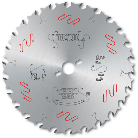 Lame de débit avec antirecul FREUD - Ø450 4,4/3 AL30 Z38 BA - F03FS04611 -LU1C 1400
