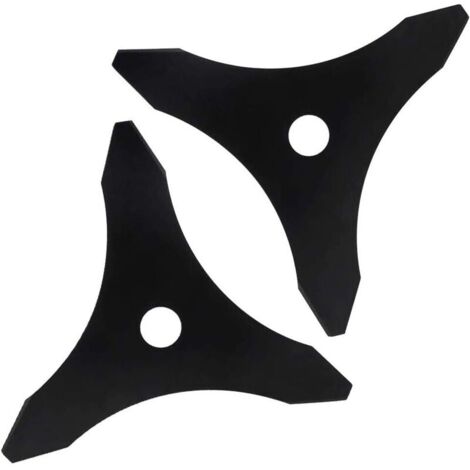 Lame de débroussailleuse 3 dents 255mm – Acier trempé haute visibilité – Pour végétation dense et entretien espaces verts
