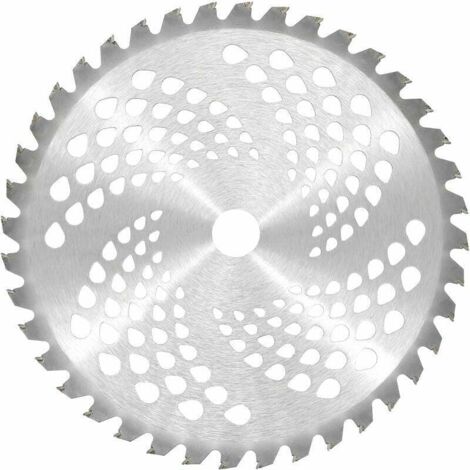 Lame de débroussailleuse universelle 10 "x 40T, pointe en carbure, lame de coupe pour le nettoyage des mauvaises herbes, 255x254mm, 40 dents
