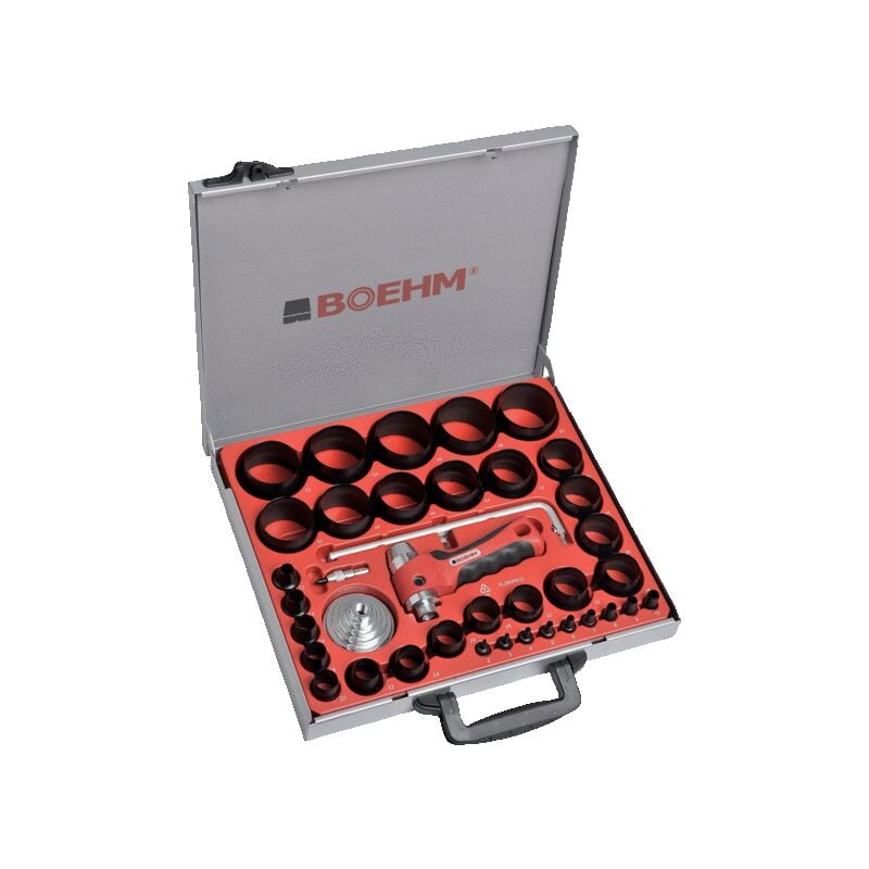 Boehm - Coffret d'emporte-pièces de 39 outils de capacité 2 - 60 mm avec cutter circulaire - JLB260PACC