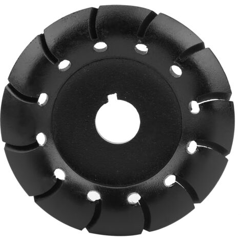 Lame de meuleuse d'angle 85x16mm en acier manganèse noir, 12 dents pour façonnage