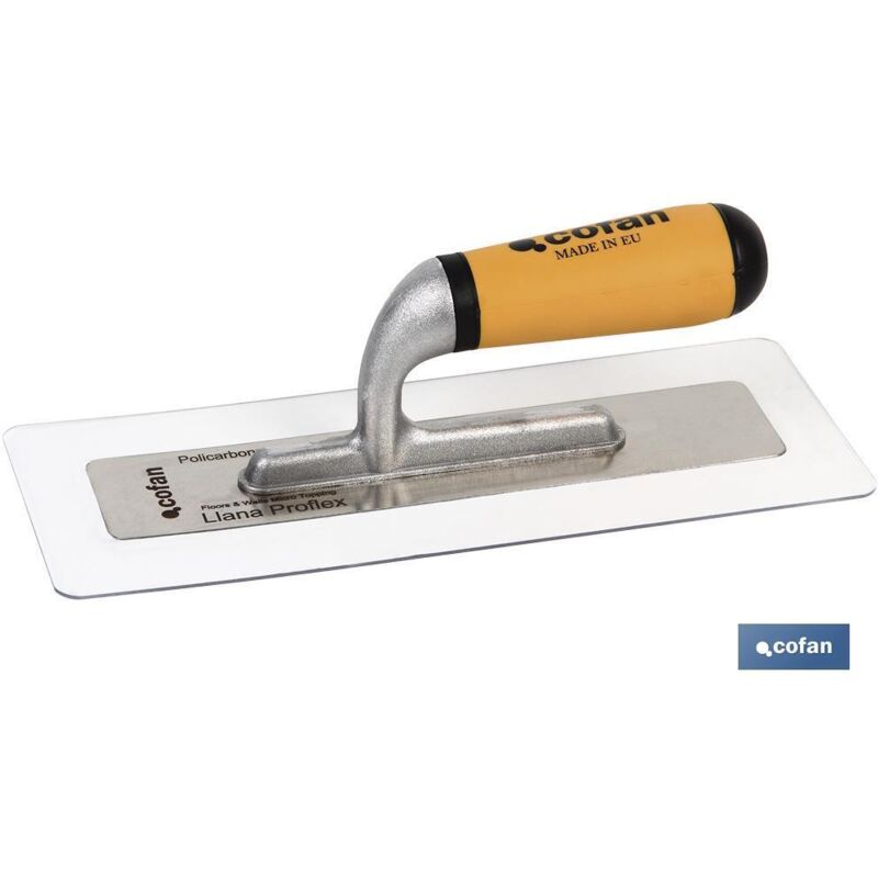 Truelle Proflex Polycarbonate Inox + Manche Bi-Composant Aluminium 280x115x1,5