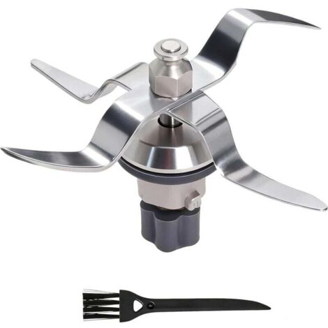 Lame de Rechange Compatible avec Silvercrest Monsieur Cuisine Connect et Monsieur Cuisine Smart Robot de Cuisine en Acier Inoxydable avec Joint et Brosse de Nettoyage