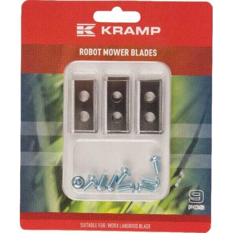Lame de robot tondeuse Worx x 9pcs - 3543-01 ref FGP470004