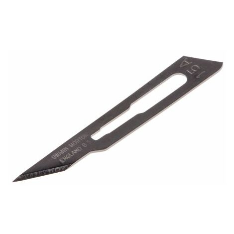 Lame de scalpel Swann-Morton Acier au carbone 100 par paquet ( Prix pour Boîte de 100 )