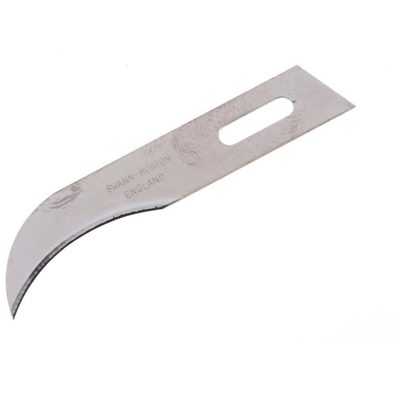 Lame de scalpel Swann-Morton Acier au carbone Incurvé 50 par paquet ( Prix pour Boîte de 50 )