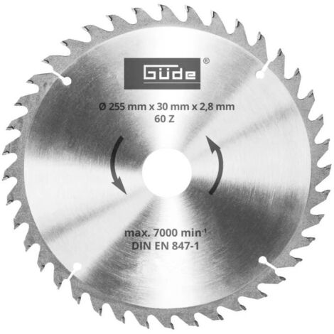 Lame de scie 60 dents - 255 x 30 mm pour G55258-G55173-G55269-G55262