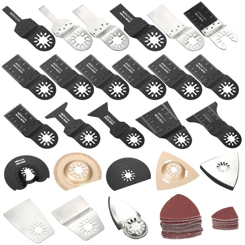 Lame de scie a lame oscillante hybride , accessoires de finition pour outils electriques, lame de scie multifonctionnelle en acier a haute teneur en