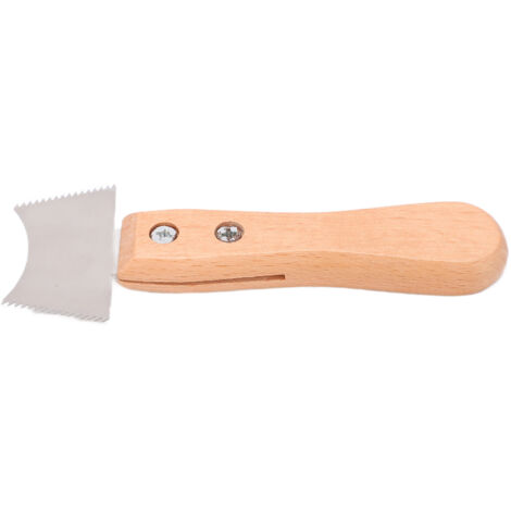 Lame de scie à rainure pour guitare, couteau de nettoyage des frettes avec manche en hêtre, outil pour instrument de musique M02835
