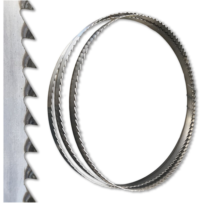 Prestamat - Diamwood Lame de Scie à Ruban Bois pae Réaffûtable 2180 x 15 x 0,6 x 7 mm - Acier C75 - Lame Durable pour Découpe de Bois, Réaffûtable