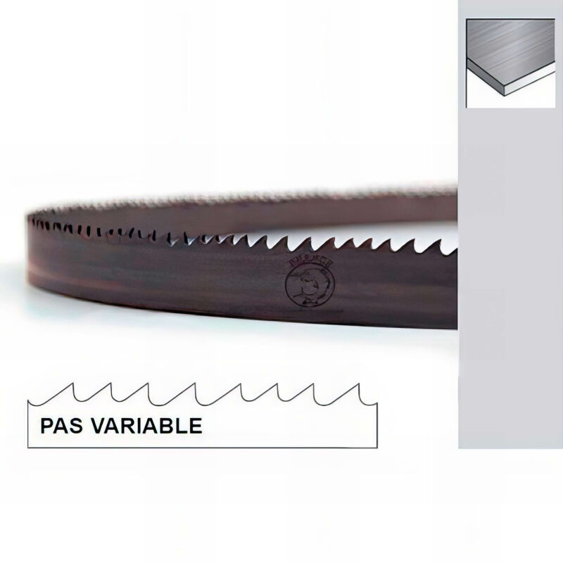 POWERTEC 64-1/2" Bi-Metal Band Saw Blade | 1/2" X 10/14 TPI For 4x6 Metal Cutting 11 thumbnail image
