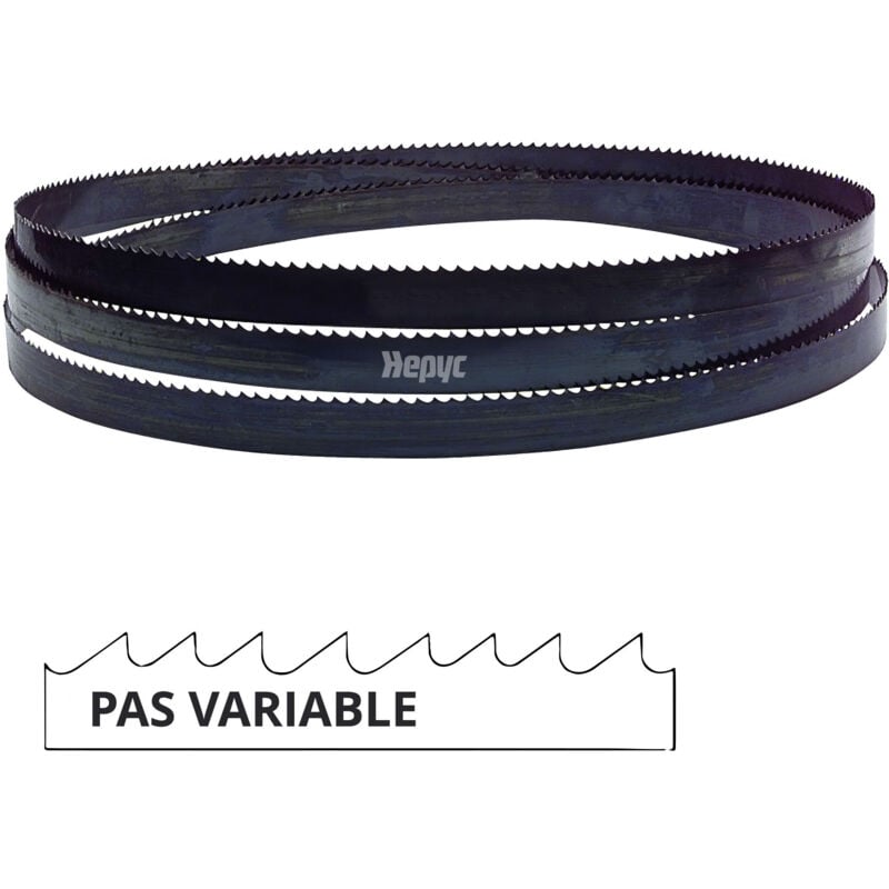 Lame de scie à ruban métal pae 2910 x 27 x 0,9 mm x 4/6 tpi pas variable - Bi-métal M42 - 73080502910 Hepyc
