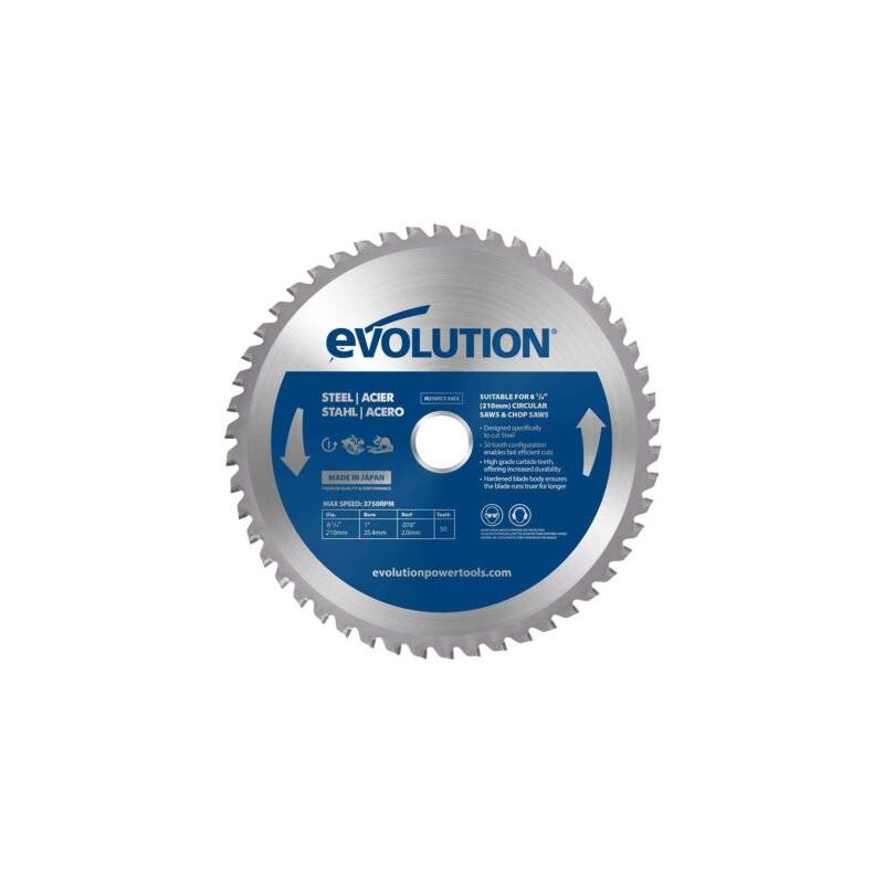 Evolution - M210TCT-50CS : Lame acier 210 mm