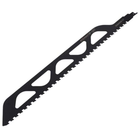 Lame de Scie Alternative Carbure Tungstène pour Béton Poreux Fibrociment Brique 455 mm 17,9 Pouces