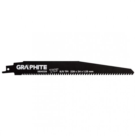 Lame de scie alternative, HM, 228 x 24 x 1,25 mm, 8/6 dents par pouce