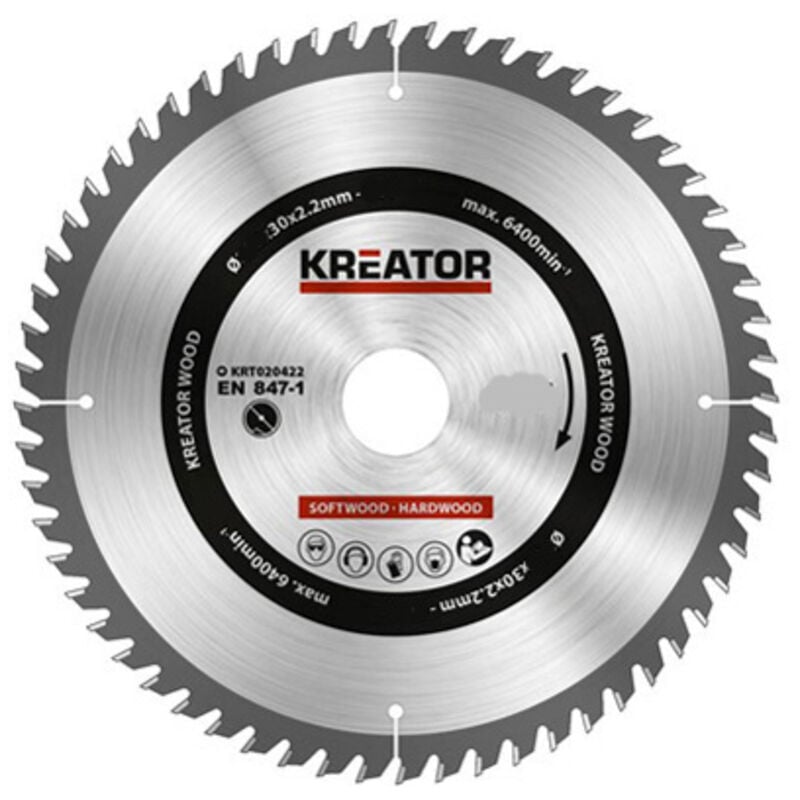 Varo - Lame de scie à bois 210x30mm 60d krt020422 kreator