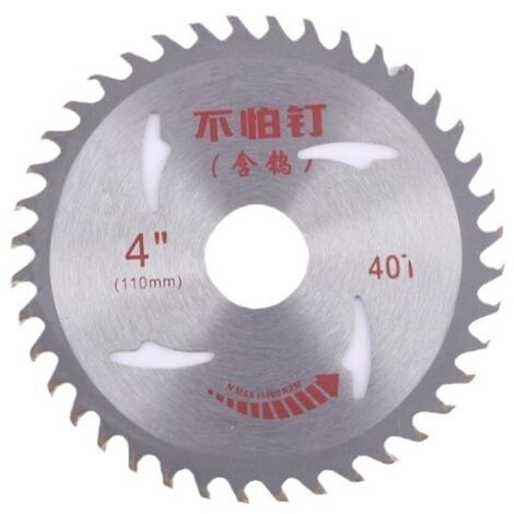 Lame de scie carbure 10 pouces 60 dents anti-clous, disque bois pour meuleuse, alésage 25mm réduit 20mm