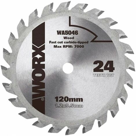 Lame de scie circulaire 120mm – Carbure de tungstène pour coupe précise – 1 pièce – Compatible avec Worxsaw Wx427, Wx429, Wx439 - WA5046