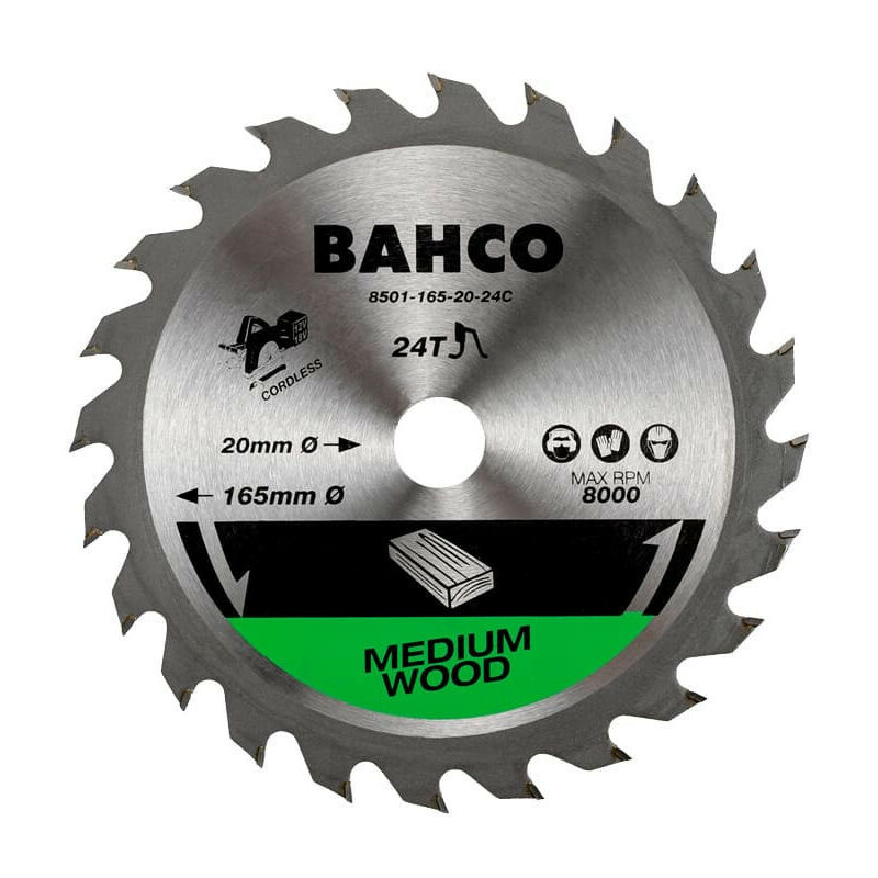 Bahco - Lame de scie circulaire Ø136 mm pour le bois 8501-136-20-24C