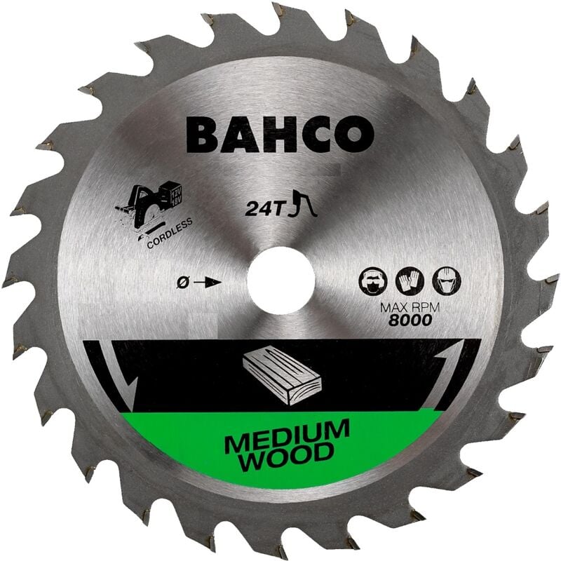 Bahco - Lame de scie circulaire 136x10mm pour le bois pour scies sans fil