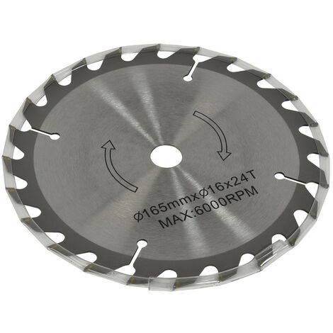 Lame de scie circulaire  - 165mm - pour scie circulaire sans fil 18V - pour ref OXEO 760031
