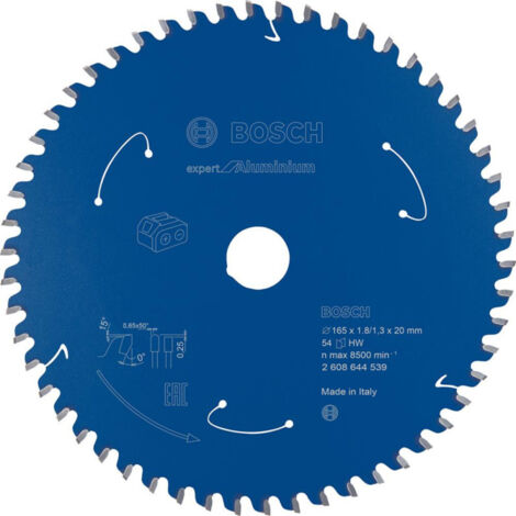 Lame de scie circulaire 165x1.8/1.3x20 Z54 BoschExpert for Alu