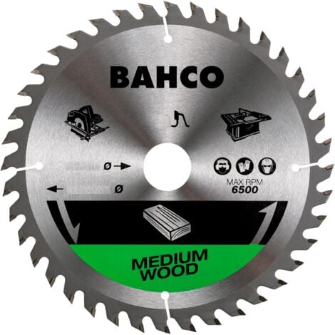 BAHCO Lame de scie circulaire 184x16mm 40 dents pour le bois avec scies portables à table