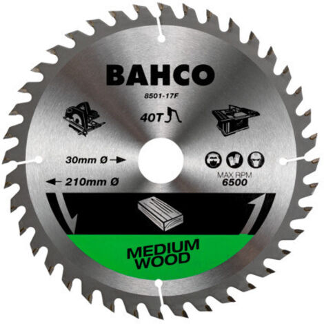 Lame de scie circulaire Ø190 mm 20 dents pour le bois - BAHCO 8501-15