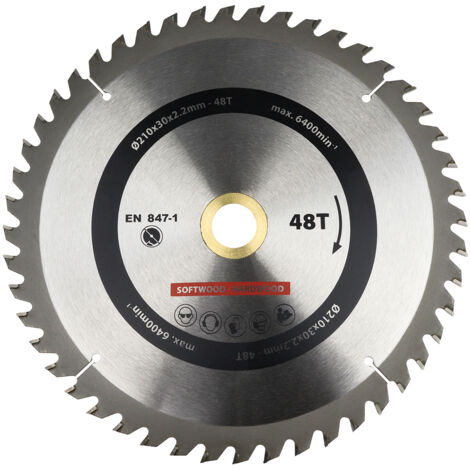 Lame de scie circulaire 210x30 mm 48T - Par pièce