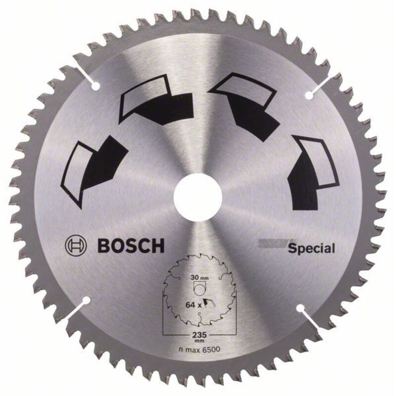 Lame de scie circulaire SPECIAL 235x30x64T - vue 2