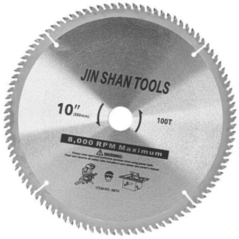 Lame de scie circulaire 255mm pour bois dur – 120 dents – Alésage 25,4mm – Acier trempé – Coupe nette sans éclat