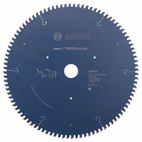 Bosch – Lame de scie circulaire 300mm pour bois dur et métal – Alésage 30mm – 96 dents TCG – Épaisseur 2,4mm – 2608642495
