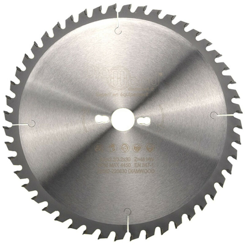 Diamwood - Lame de scie circulaire hm universelle d. 300 x Al. 30 x ép. 3,2/2,2 mm x Z48 Alt pour bois