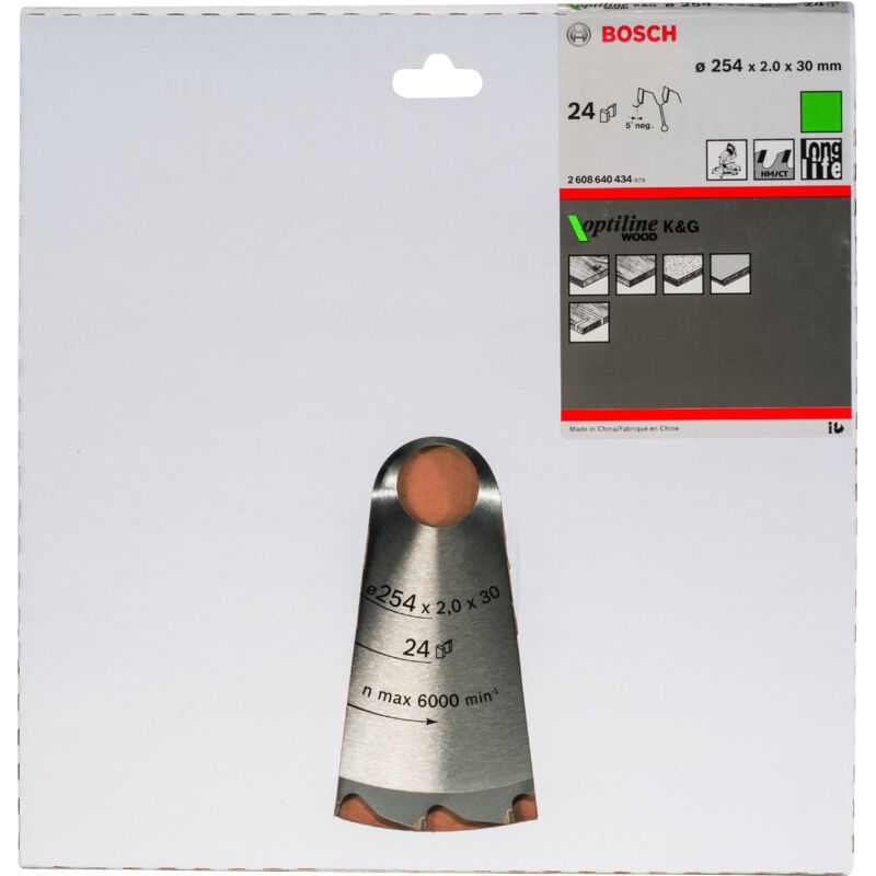 Bosch Optiline Wood 254x30 24 dents - vue 3