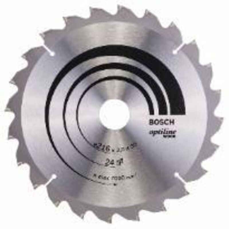 Bosch - Lame de scie circulaire Optiline Wood 216x2,0x30 24Z - 2608640431