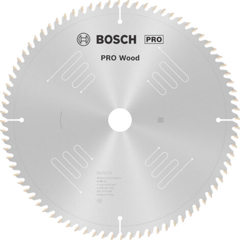 Bosch – Lame de scie circulaire pour bois tendre et dur 305mm – Alésage 30mm – 80 dents carbure – Coupe nette – 2608641769